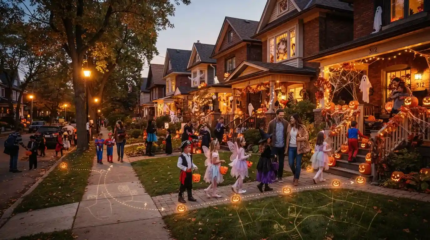 What Does a Trick or Treat Map Usually Show