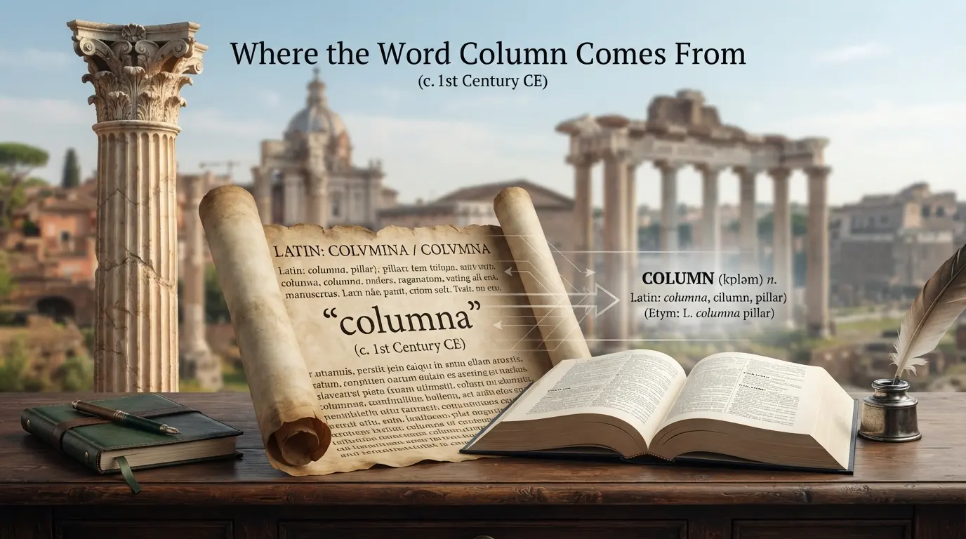 Where the Word Column Comes From