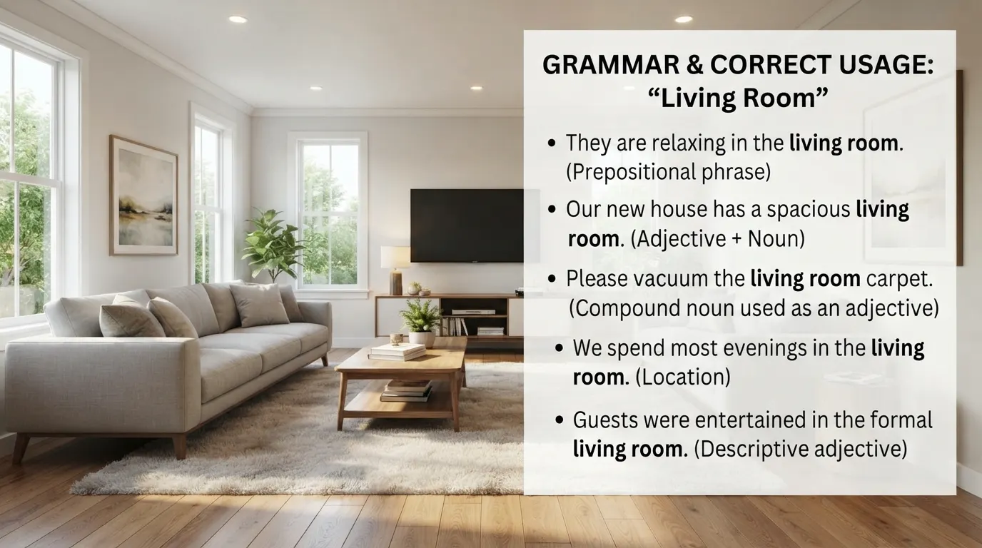 Grammar and Correct Usage of Living Room