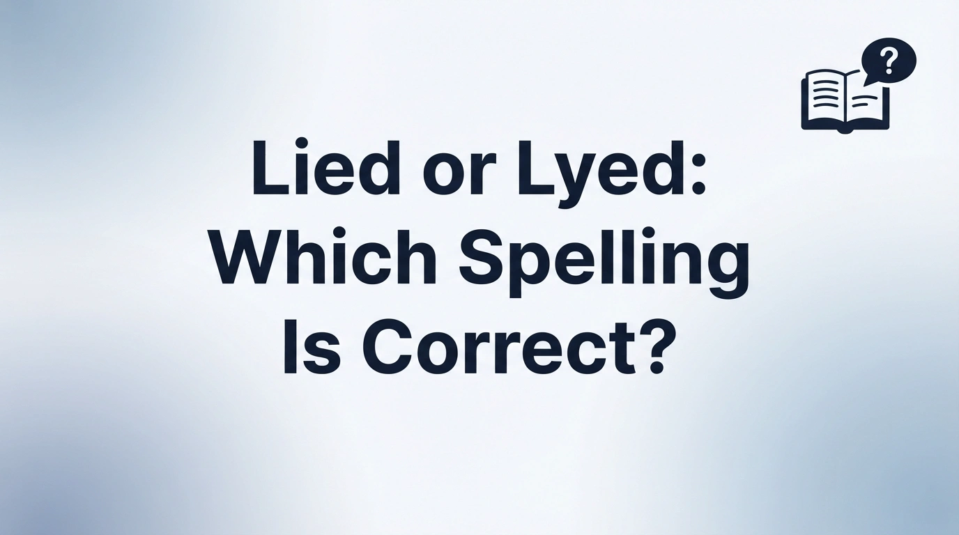 Lied or Lyed